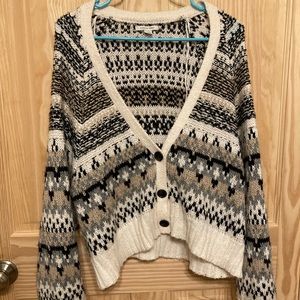 AE Fair Isle Cropped Sweater